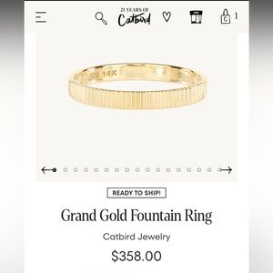 ISO: Sz 7 Catbird Grand Fountain Ring